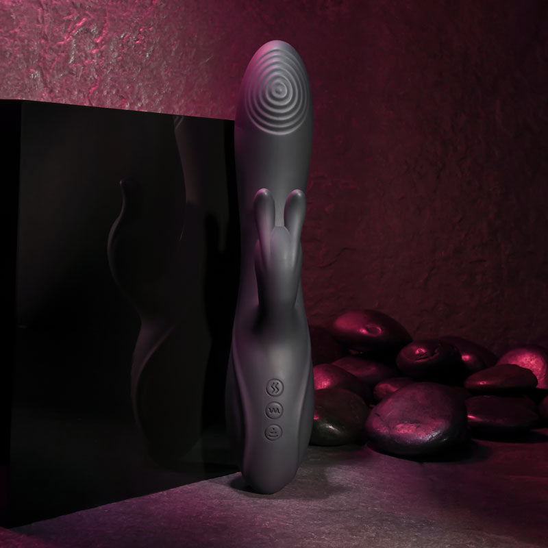 Evolved Rabbit Hole Triple Stim G-Spot & Suction Vibe - Black