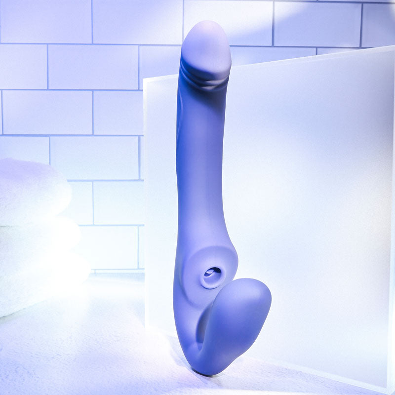 Evolved 2 Become 1 - Strapless Strap-On with Remote Control- Purple