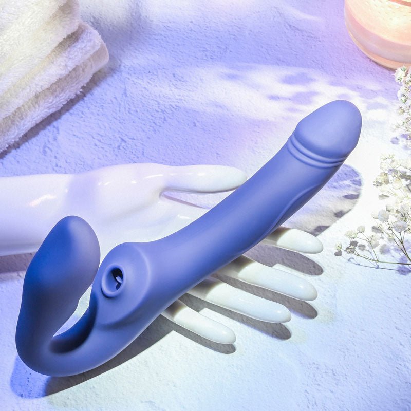 Evolved 2 Become 1 - Strapless Strap-On with Remote Control- Purple