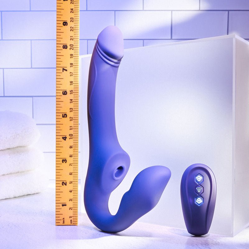 Evolved 2 Become 1 - Strapless Strap-On with Remote Control- Purple