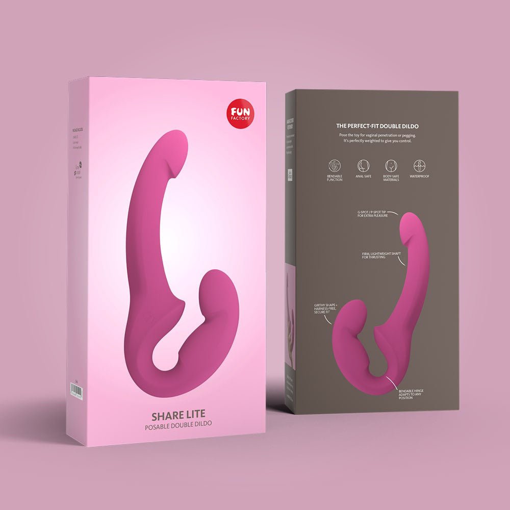 Fun Factory Share Lite Strapless Strap-On - Blackberry