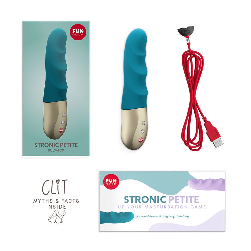 Fun Factory Stronic Petite Pulsating G-Spot Vibrator - Deep Sea Blue