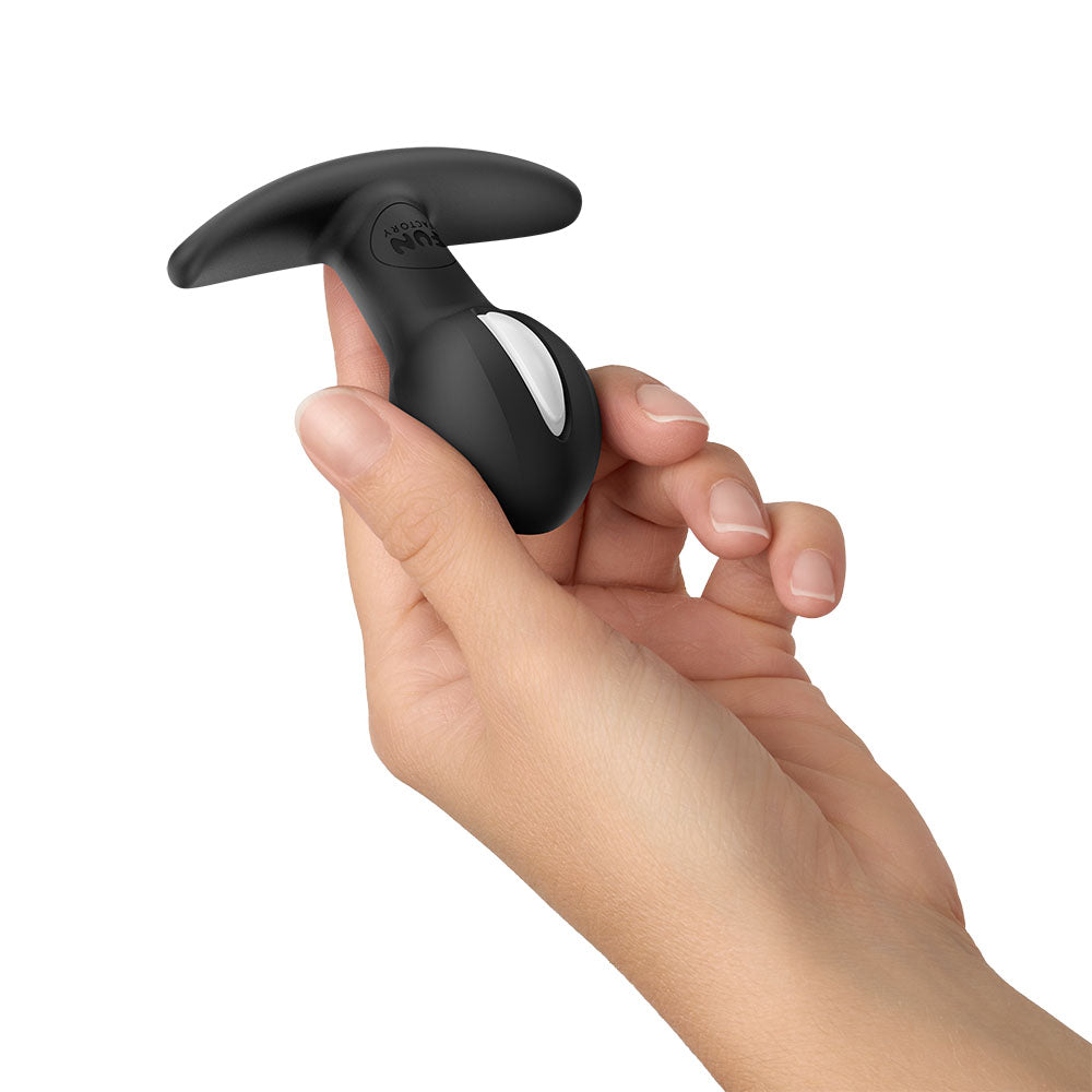 Fun Factory B Balls Uno Weighted Vibrating Anal Plug - Black