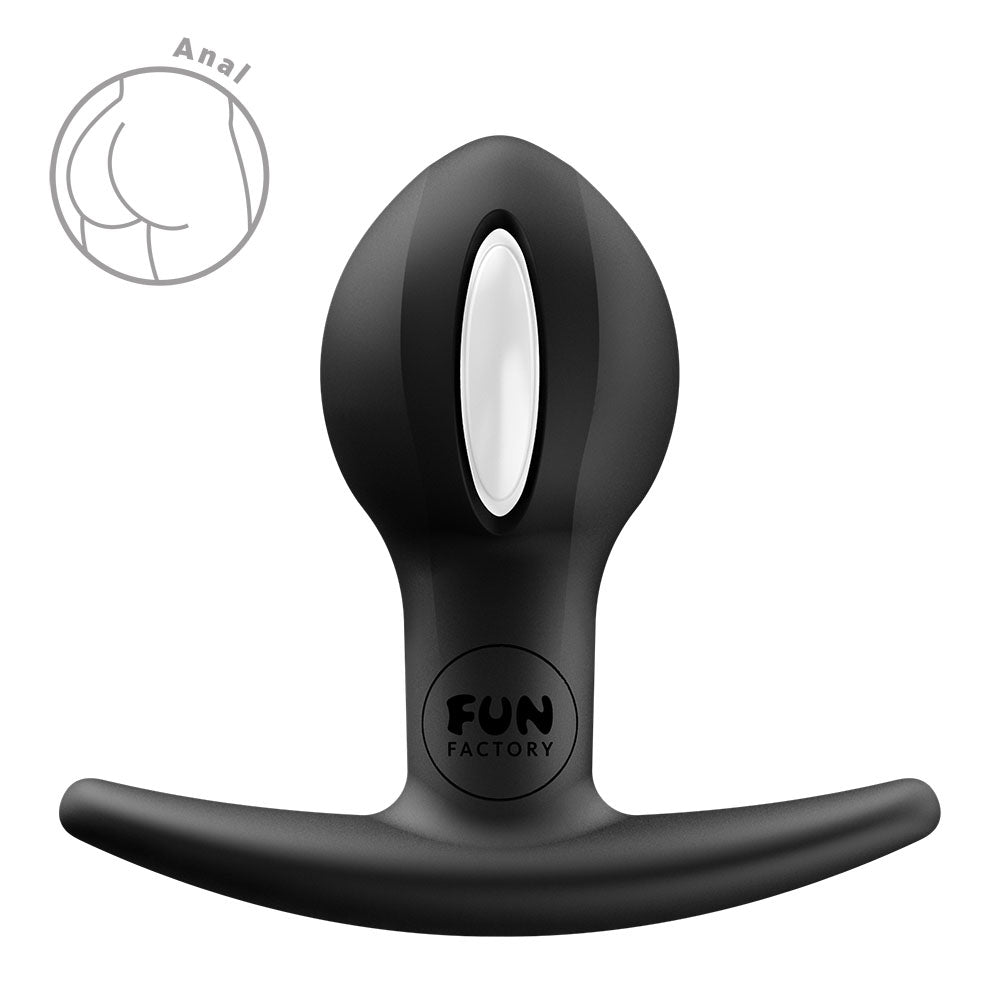 Fun Factory B Balls Uno Weighted Vibrating Anal Plug - Black