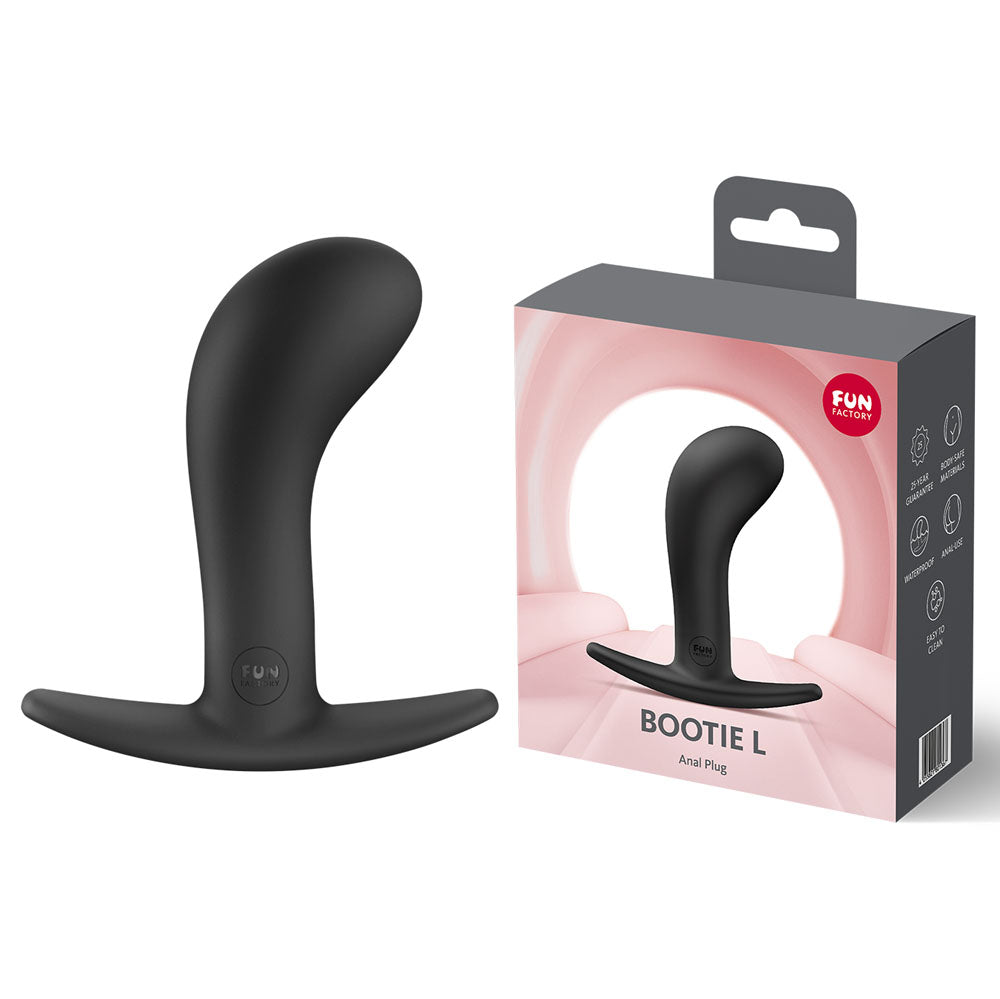 Fun Factory Bootie L - Large Anal Plug - Black