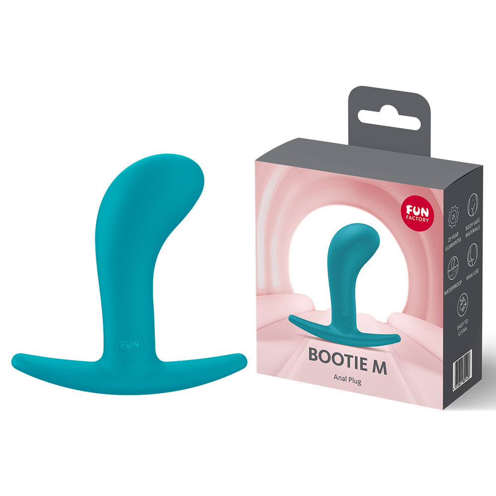 Fun Factory Bootie M - Medium Butt Plug - Aquamarine