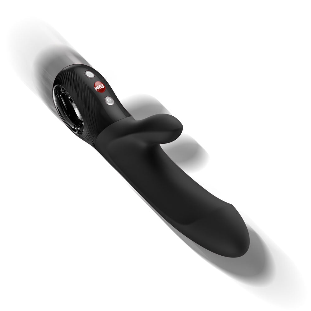 Fun Factory Bi Stronic Embrace Thrusting Rabbit Vibrator - Black