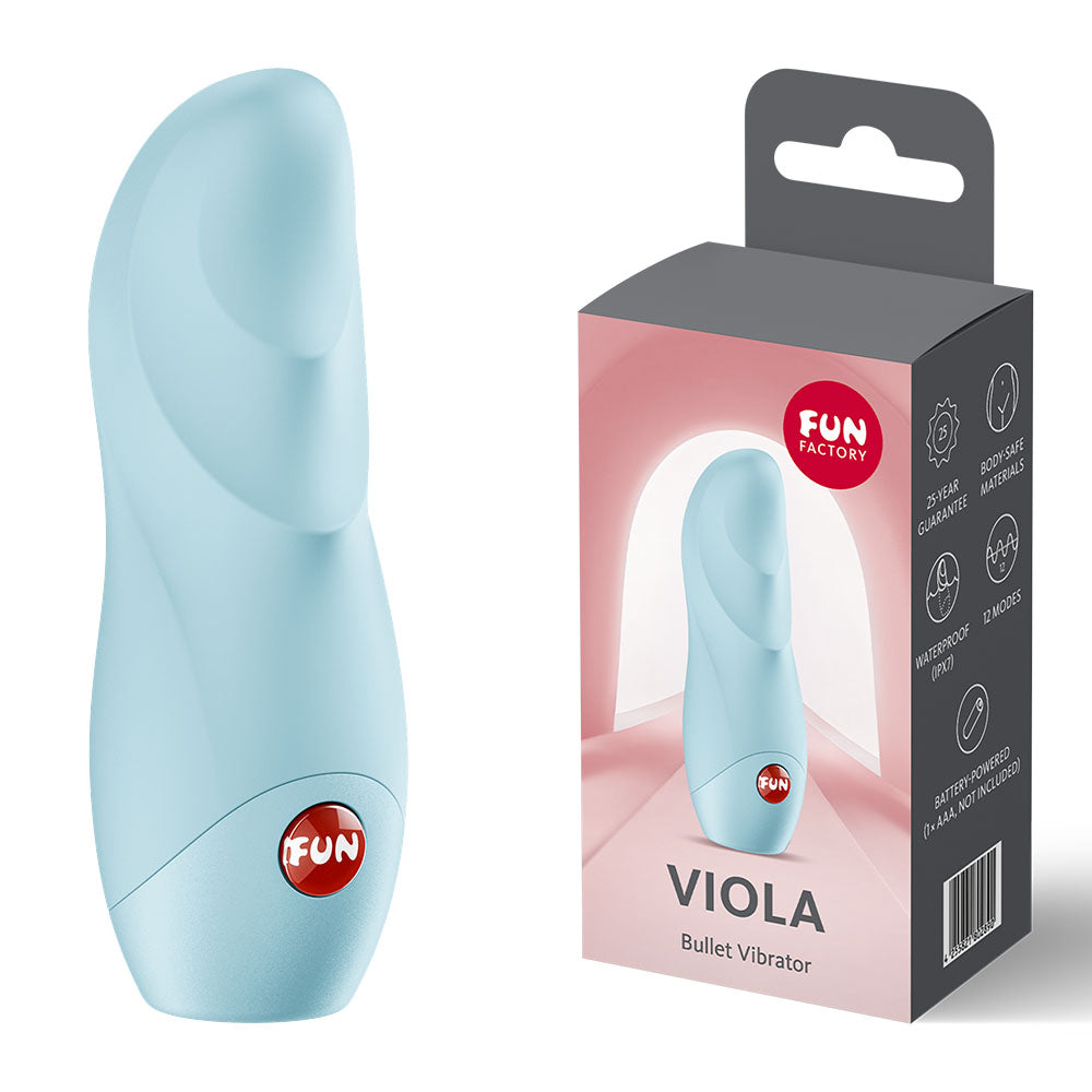 Fun Factory Viola Bullet Vibrator - Ice Blue