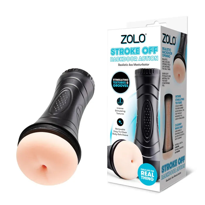 Zolo Stroke Backdoor Action - Flesh Anal Stroker