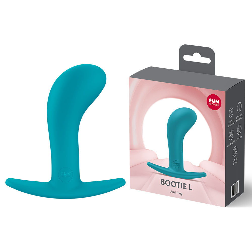 Fun Factory Bootie L - Large Anal Plug - Aquamarine