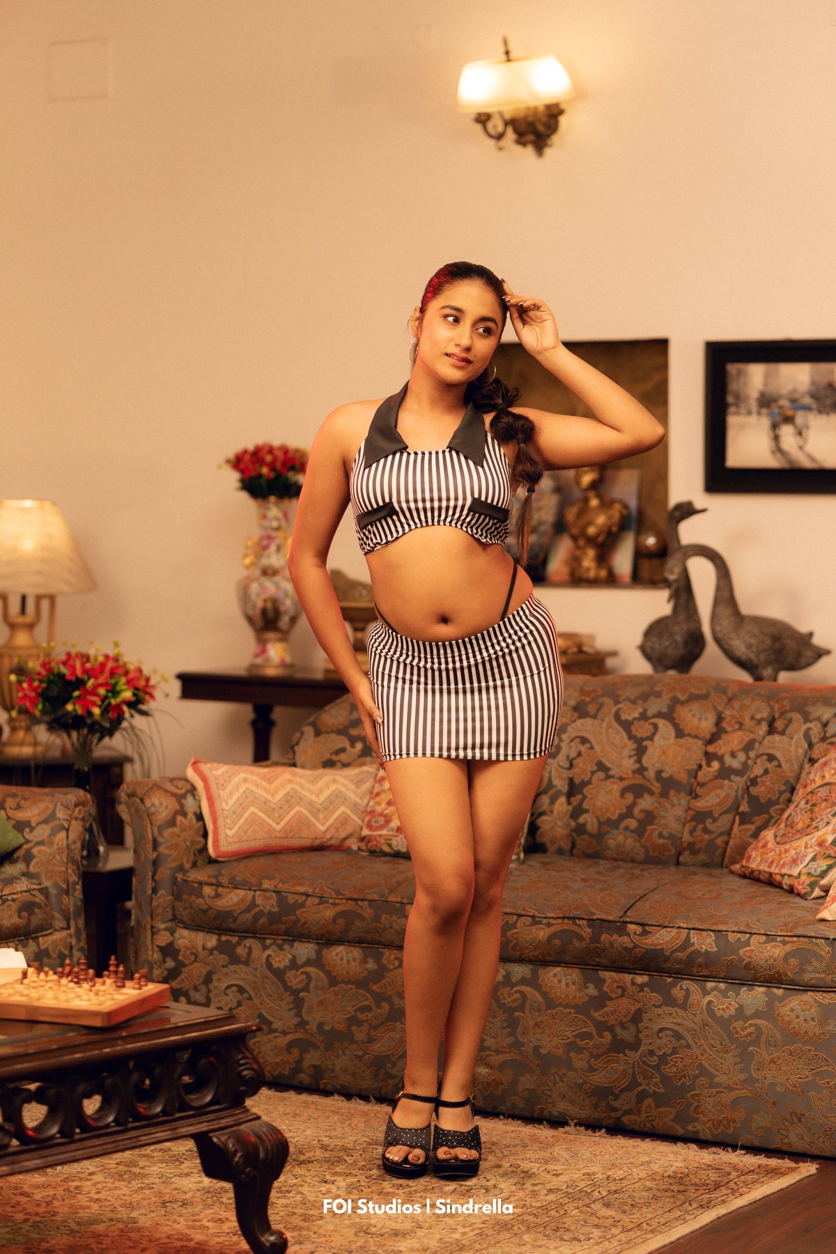 Turn The Night Into Your Runway – 3 Piece Set with Skirt & Panty