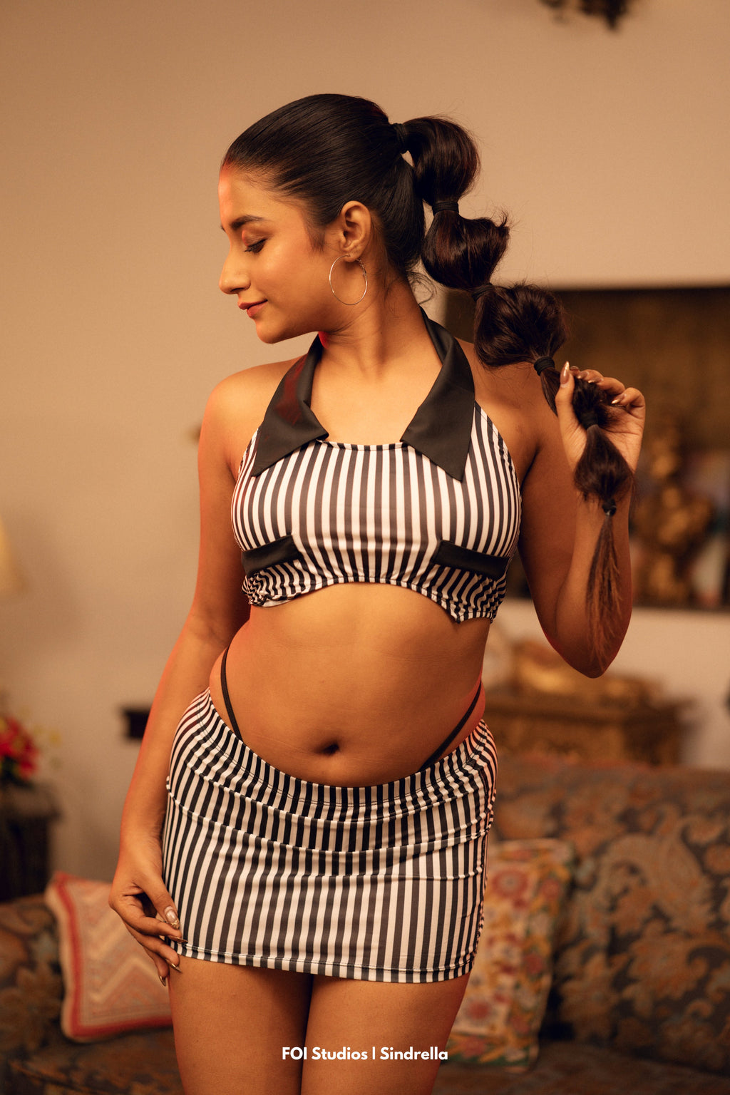 Turn The Night Into Your Runway – 3 Piece Set with Skirt & Panty