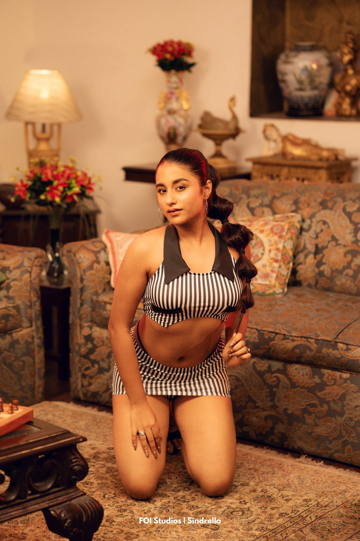 Turn The Night Into Your Runway – 3 Piece Set with Skirt & Panty