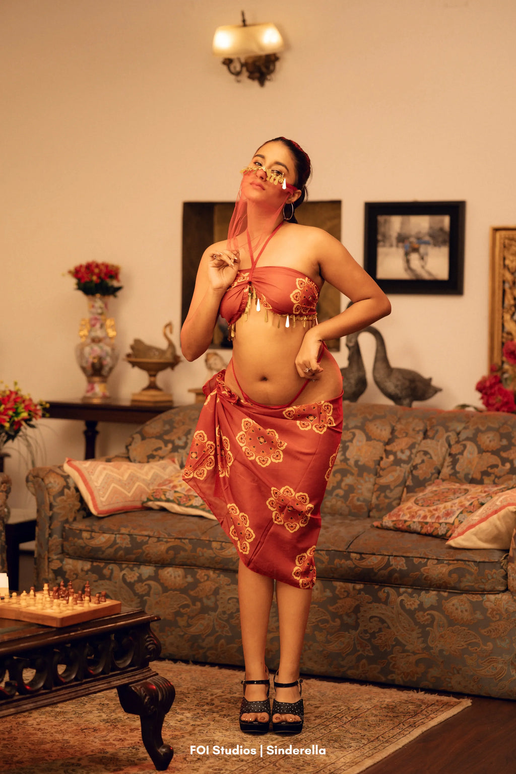 Dance Your Way Into His Fantasy – 4 Piece Set with Skirt, Panty & Mask