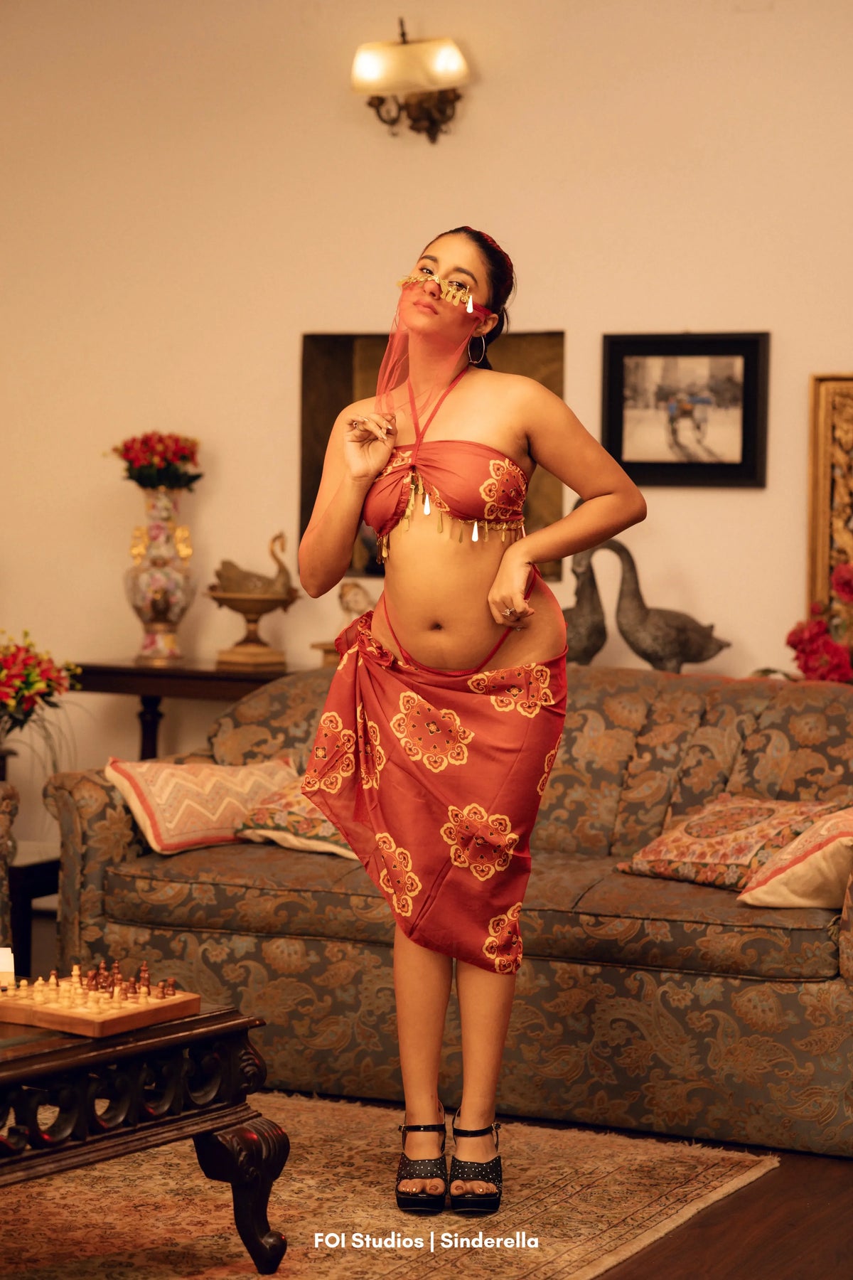 Dance Your Way Into His Fantasy – 4 Piece Set with Skirt, Panty & Mask
