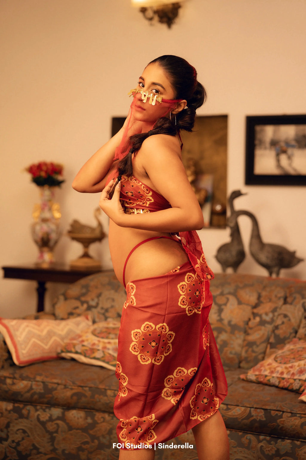 Dance Your Way Into His Fantasy – 4 Piece Set with Skirt, Panty & Mask