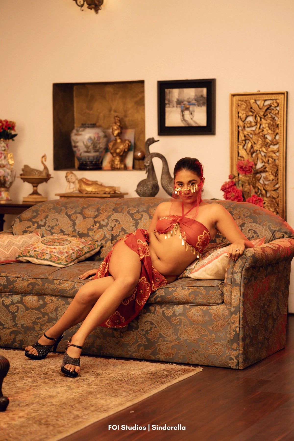 Dance Your Way Into His Fantasy – 4 Piece Set with Skirt, Panty & Mask