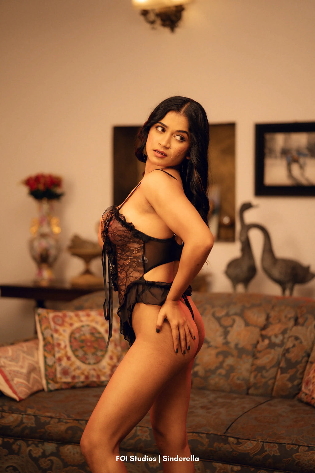 Hop Straight Into His Crimson Fantasy – 4 Piece Set with Bunny Ears, Thigh Band & Cuffs