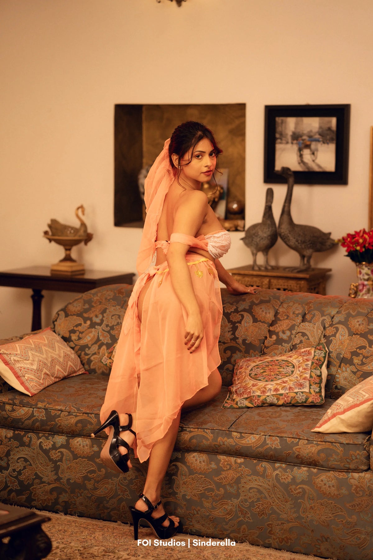Be His Arabian Princess Tonight – 4 Piece Set with Panty, Skirt & Veil