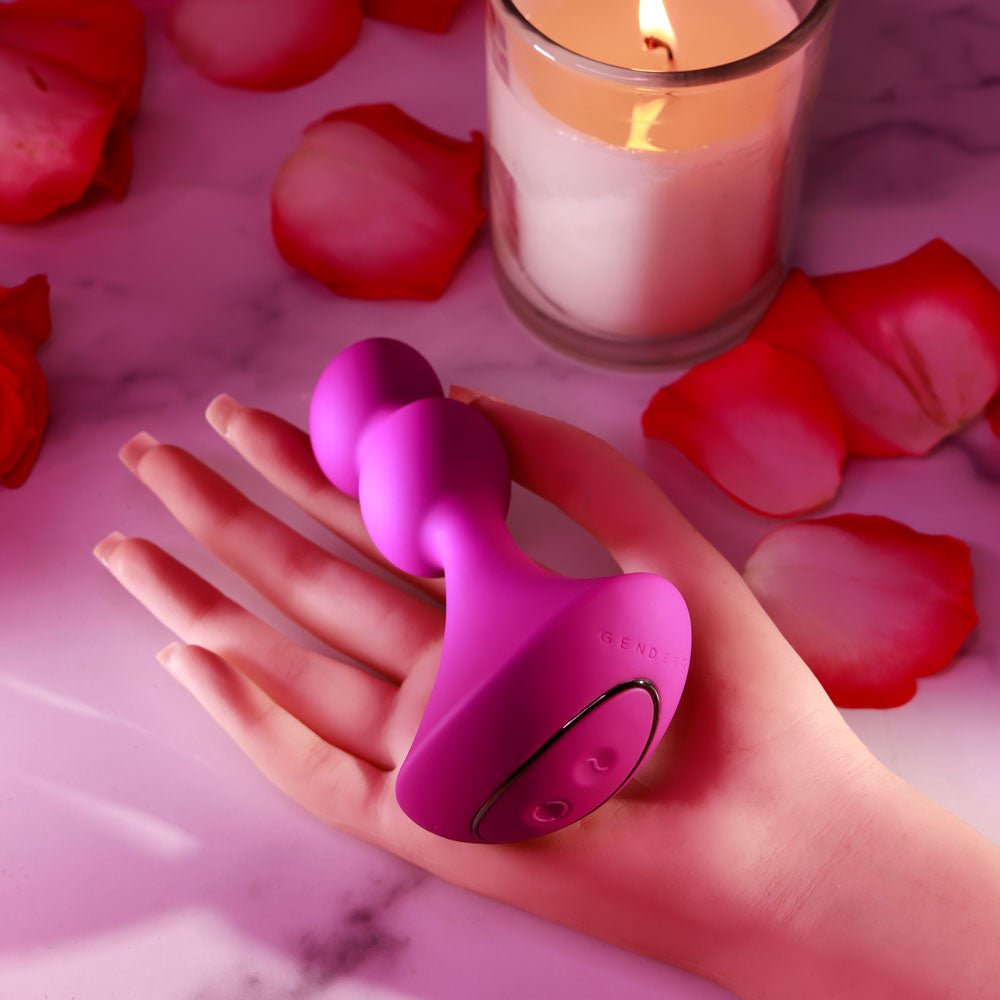 Gender X Ball Game - Vibrating Butt Plug - Pink