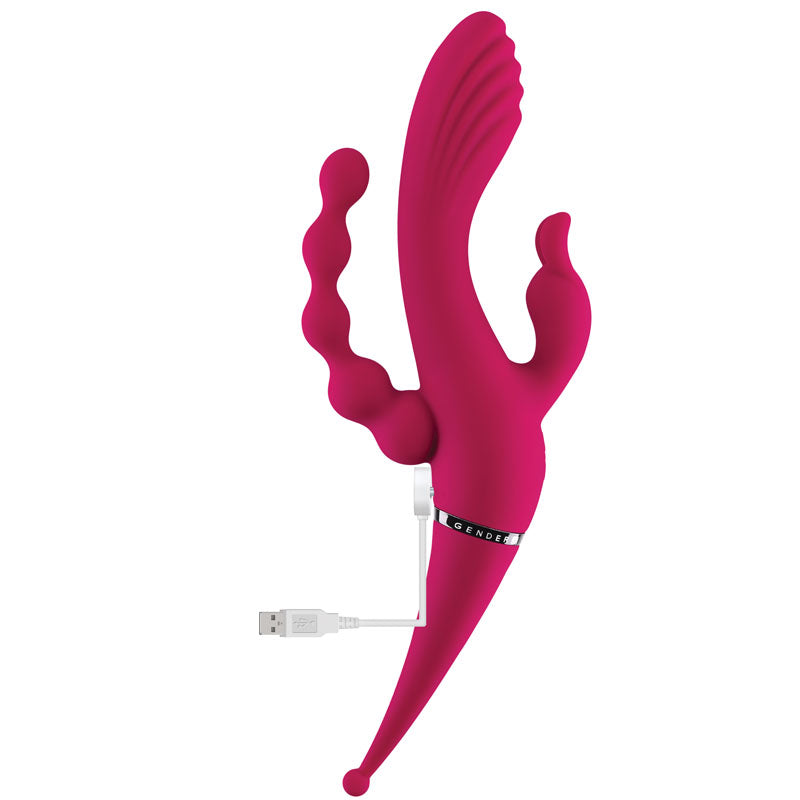 Gender X Four By Four - Pink Multi Vibrator