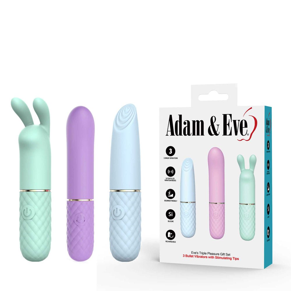 Adam & Eve Triple Pleasures Vibrators Set