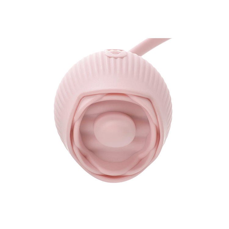 Adam and Eve Thrust & Tickle Rose - Flickering Clitoral Tickler & Thrusting Bullet - Pink