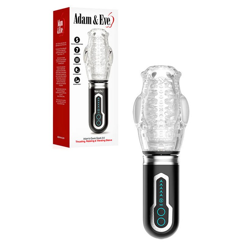 Adam & Eve Adam's Gawk Gawk 3.0 - Thrusting, Rotating, Vibrating Masturbator