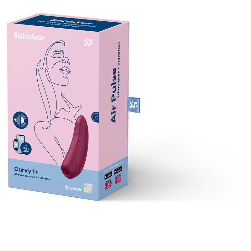 Satisfyer Curvy 1+ App Control - Rose Red