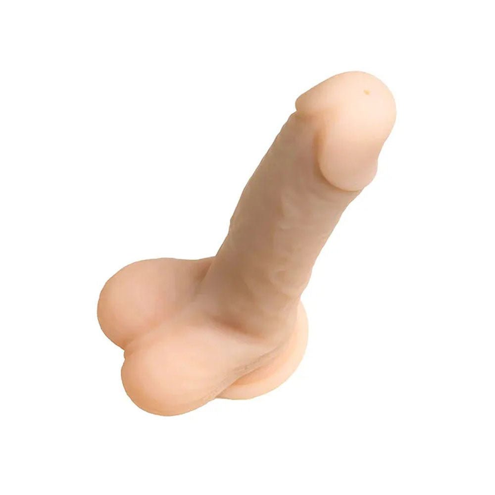 Adam and Eve Money Shot 7.8 Inch Squirting Realistic Dildo with Balls - Flesh