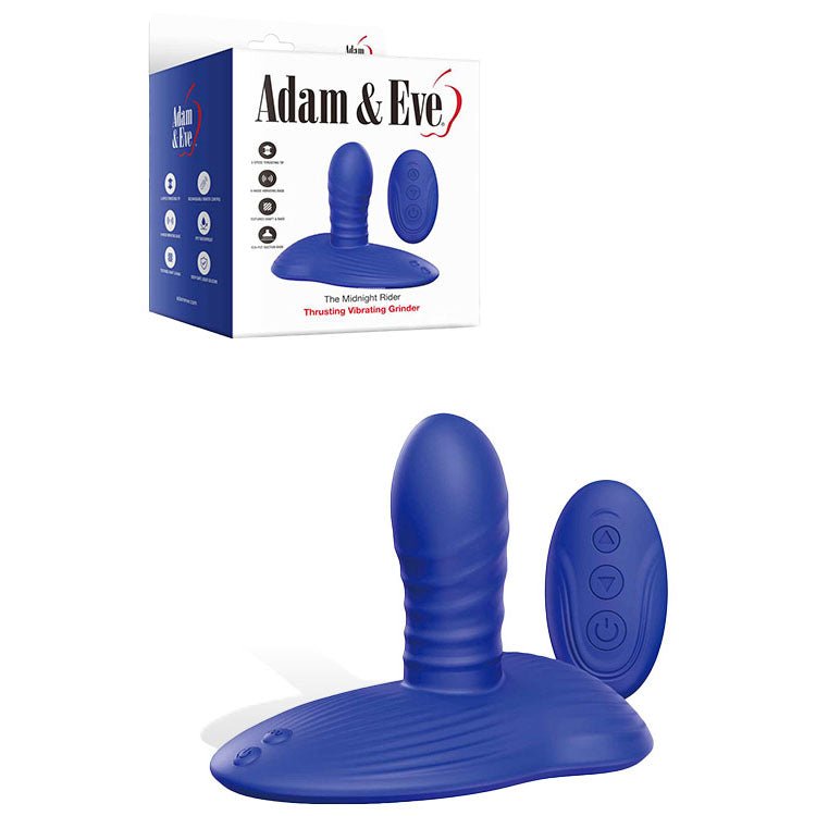 Adam & Eve The Midnight Rider - Remote Controlled Thrusting Grinder - Blue