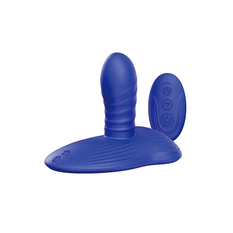 Adam & Eve The Midnight Rider - Remote Controlled Thrusting Grinder - Blue