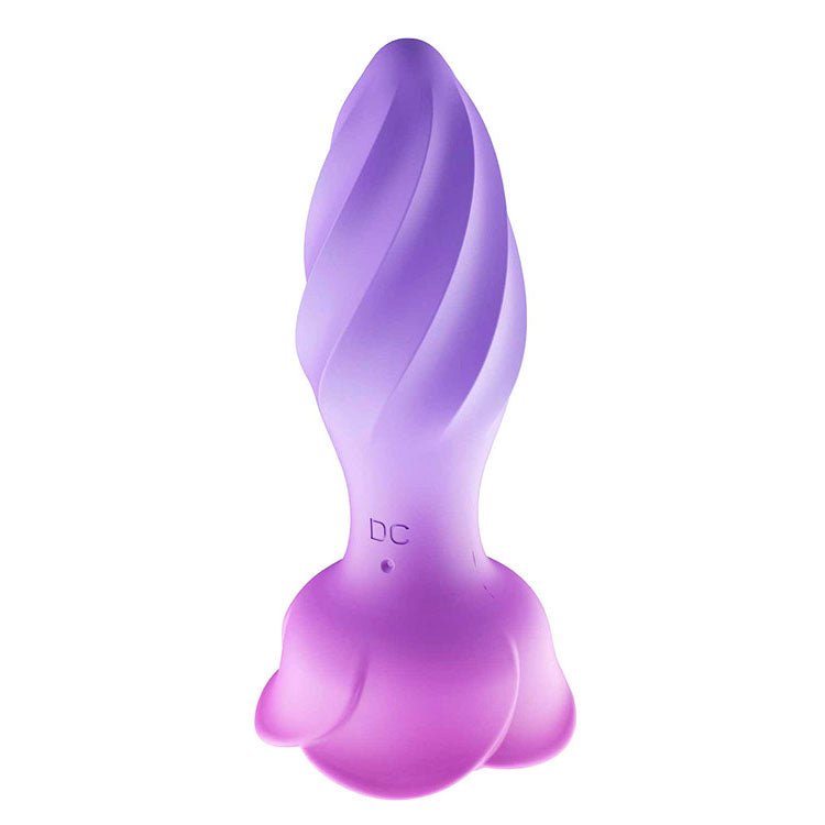 Adam & Eve Rotating & Vibrating Rose Butt Plug - Pink