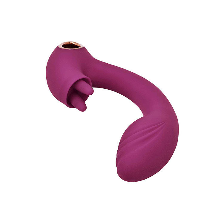 Adam & Eve Rose Gold Clit Tickler Rabbit Vibrator - Red