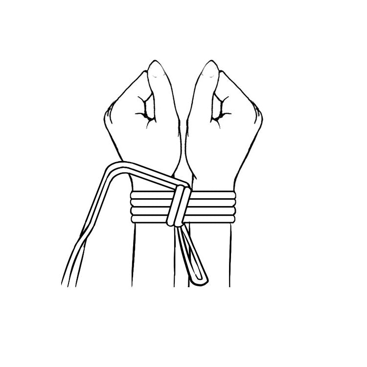 Adam & Eve Black Bondage Rope - 3 Mtrs