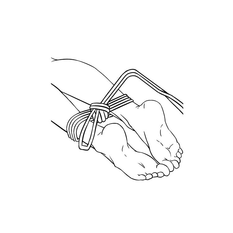 Adam & Eve Black Bondage Rope - 3 Mtrs