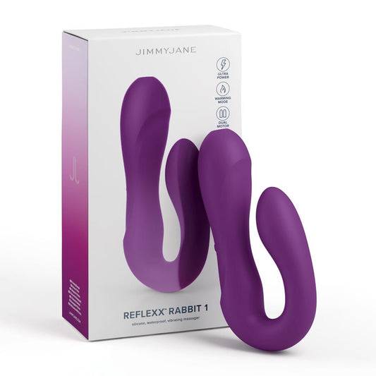 JimmyJane Reflexx Rabbit 1 - Dual Stim Plus Warming - Purple