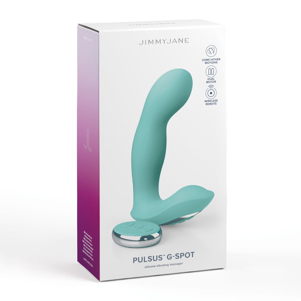 JimmyJane Pulsus G-Spot Dual Vibrator With Remote - Teal