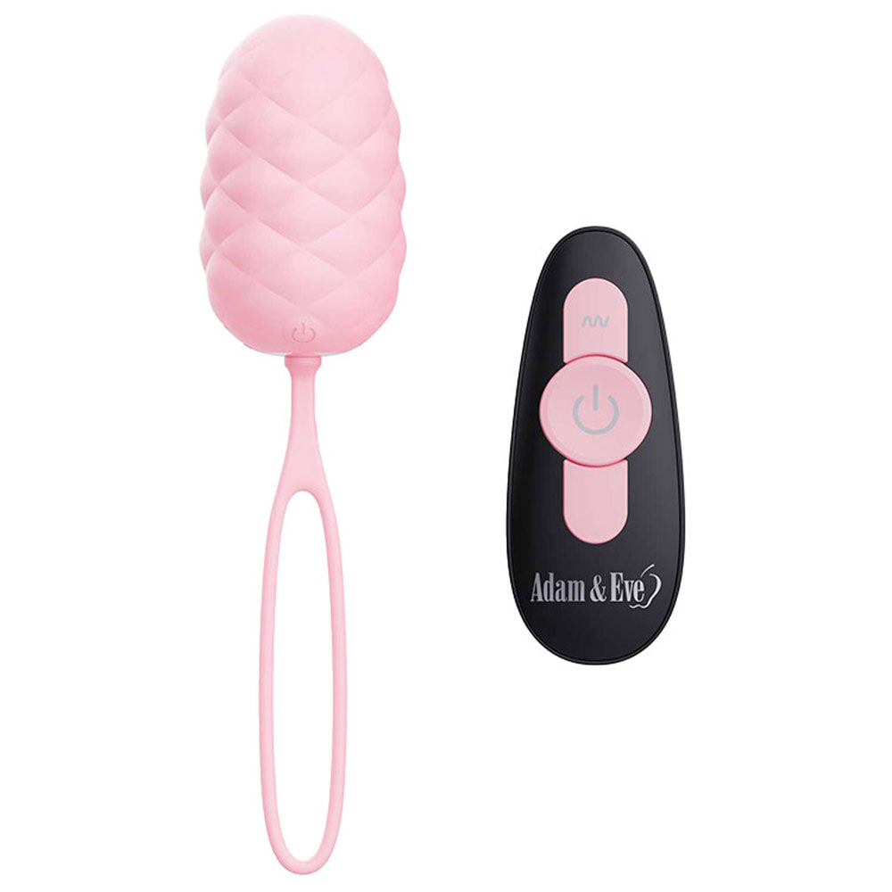 Adam & Eve Pillow Talk Egg With Remote Control - Pink
