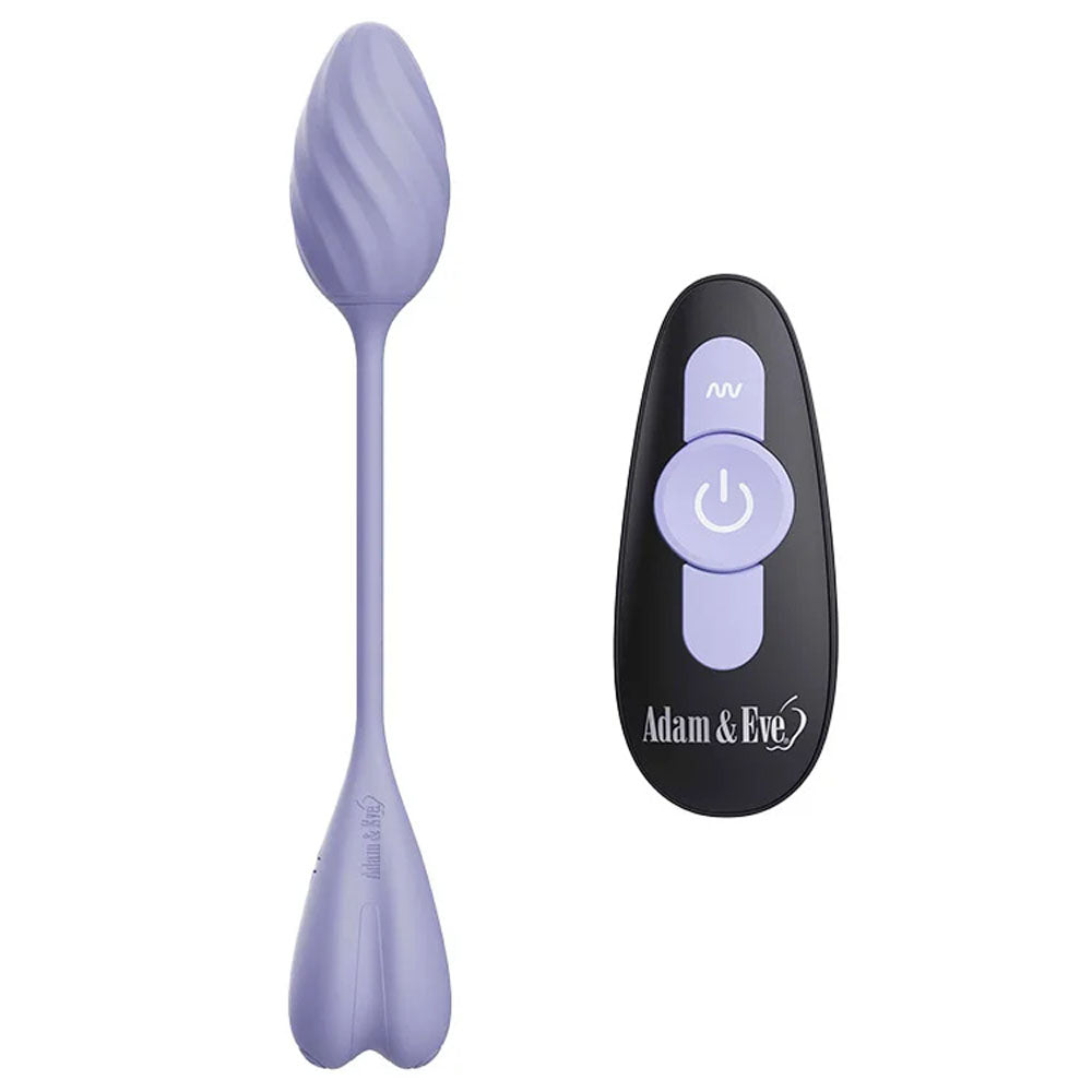 Adam & Eve Spiral Love Wearable Egg with Remote - Purple