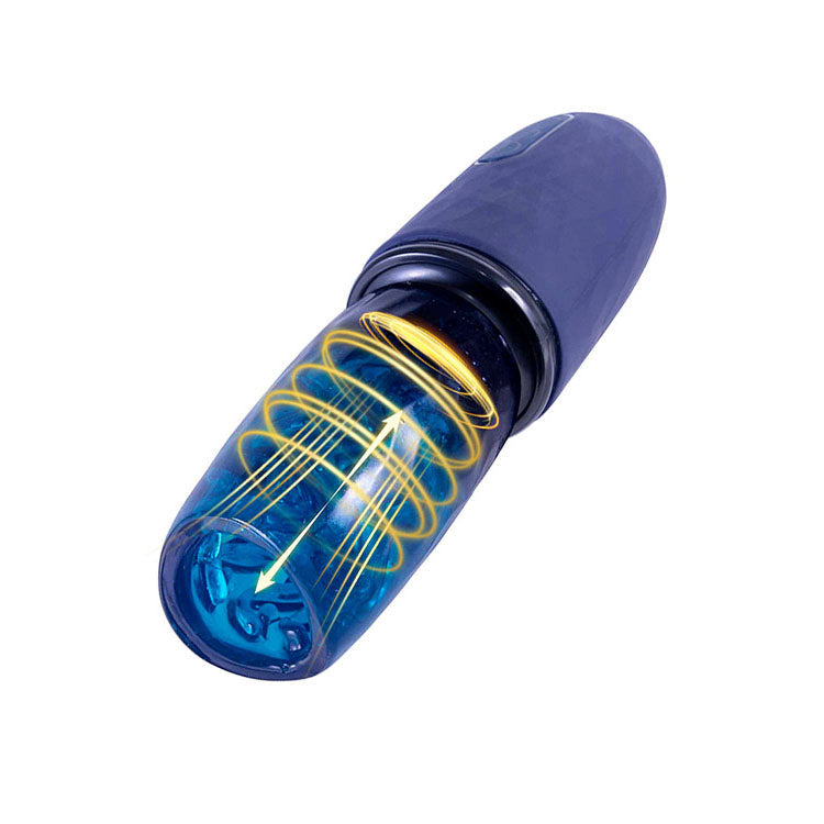 Adam & Eve Adams Magna Missile - Thrusting & Spinning Auto Stroker - Blue