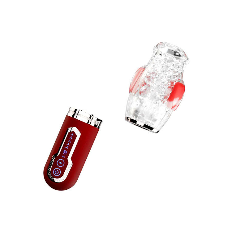 Adam & Eve Pleasure Pro 3000 - Thrusting & Rotating Auto Stroker - Red