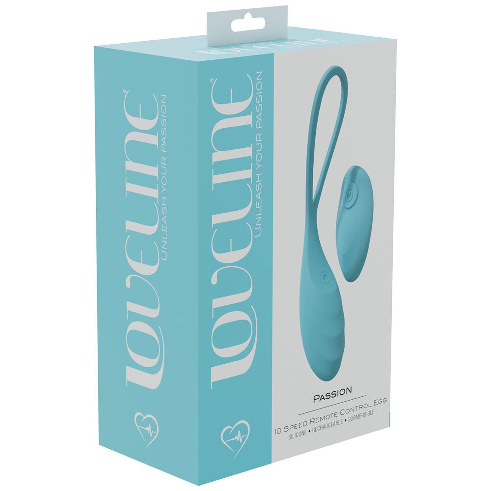 Loveline Passion - Vibrating Egg with Wireless Remote Control  -  Blue