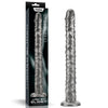Lovetoy King Sized Vibrating Vibrax Slider 16 Inch Dildo - Grey