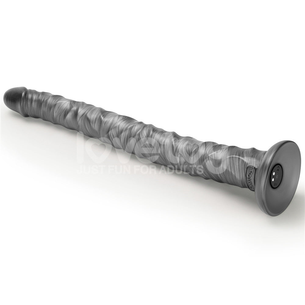 Lovetoy King Sized Vibrating Vibrax Slider 16 Inch Dildo - Grey