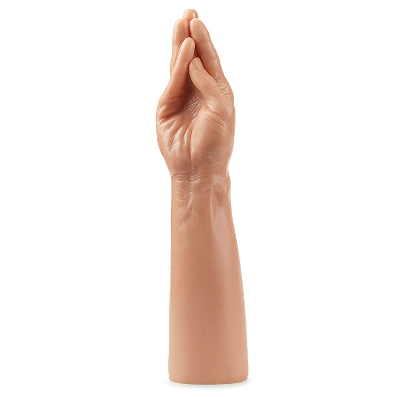 King 13.5 Inch Realistic Magic Hand Dildo - Flesh