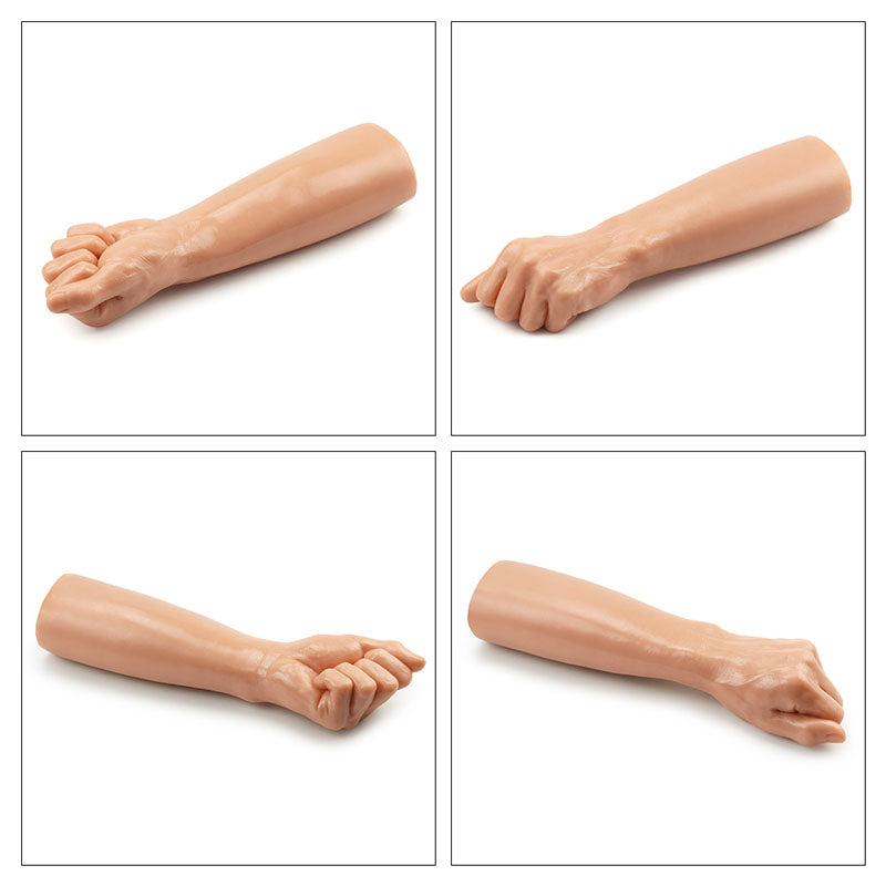 King Sized 12 Inch Realistic Bitch Fist - Flesh Dildo