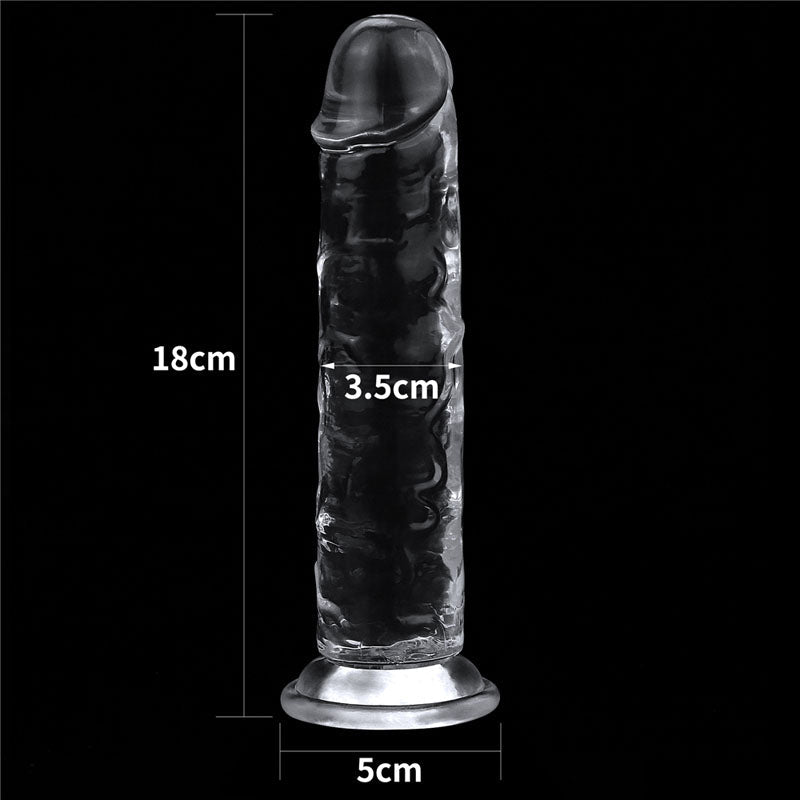 Flawless Clear Dildo 7 Inch - Clear