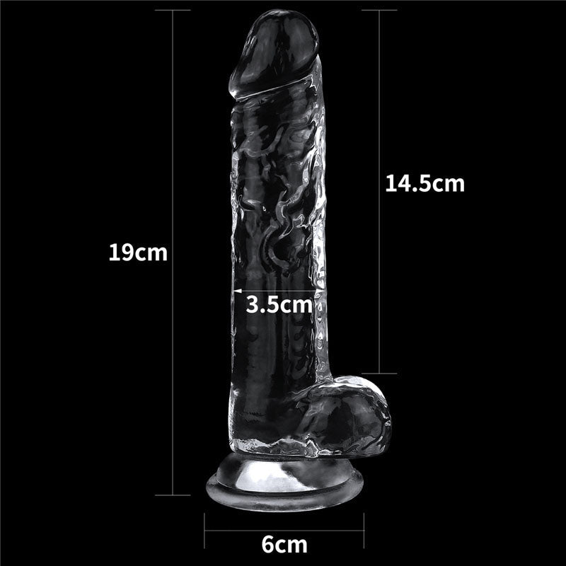 Flawless Clear Dildo 7.5 Inch Dong