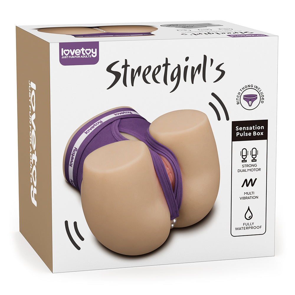 Streetgirls Dual Motor Sensation Pulse - Flesh Vibrating Masturbator